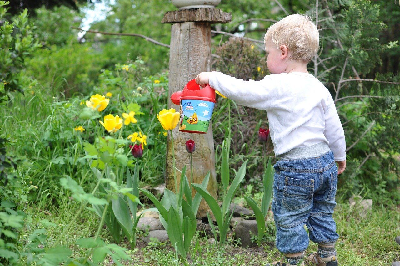 giardinaggio con i bambini