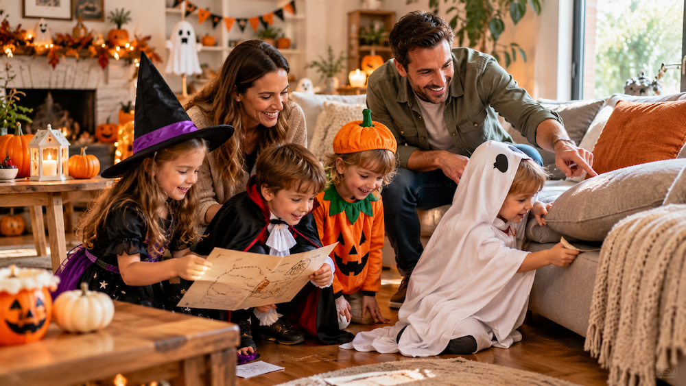 caccia al tesoro di halloween da fare a casa