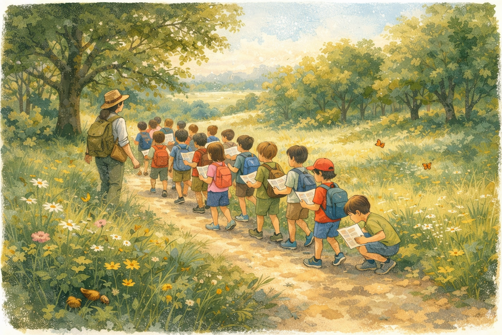 creare un percorso educativo nella natura